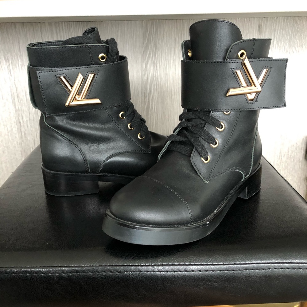 Louis Vuitton combat boots